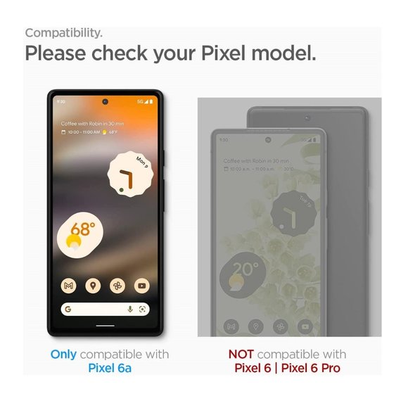 Spigen Tempered Glass Screen Protector designed for Pixel 6a Edge to Edge Protec - Picture 2 of 8